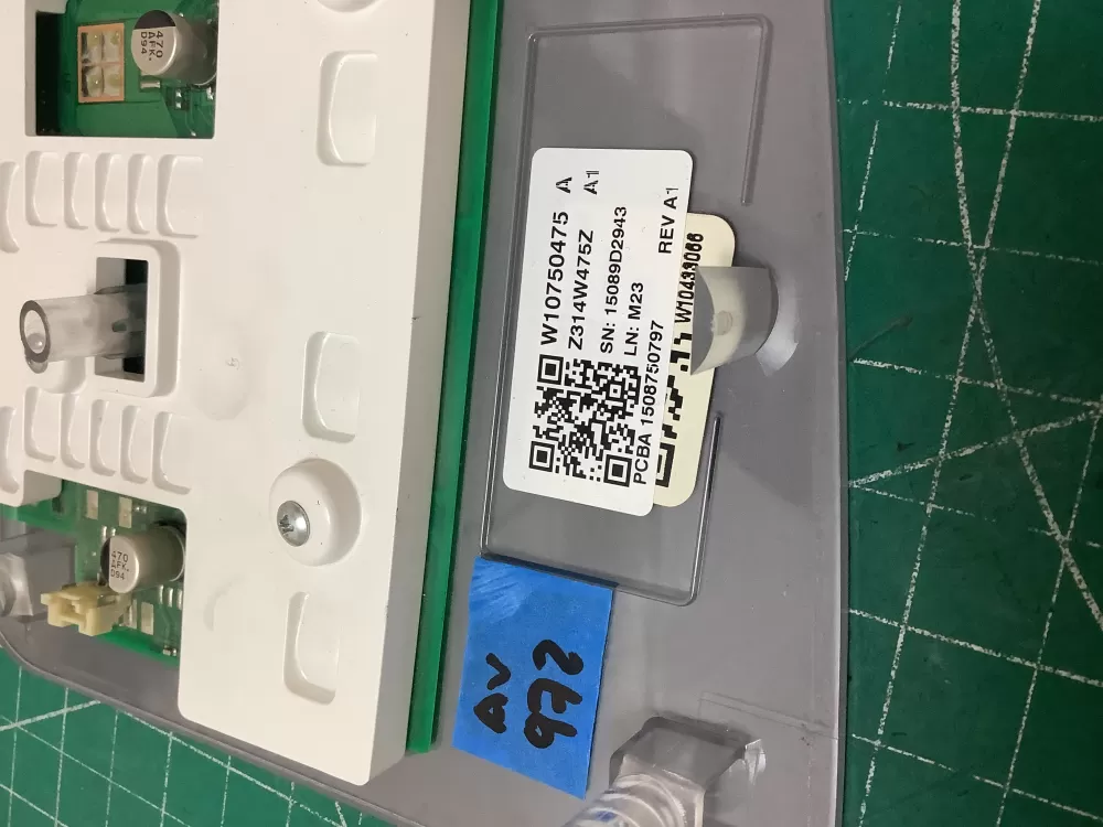 Whirlpool AP6024018 W10433082 W10750475 Washer Control Panel AZ225083 | ARV972