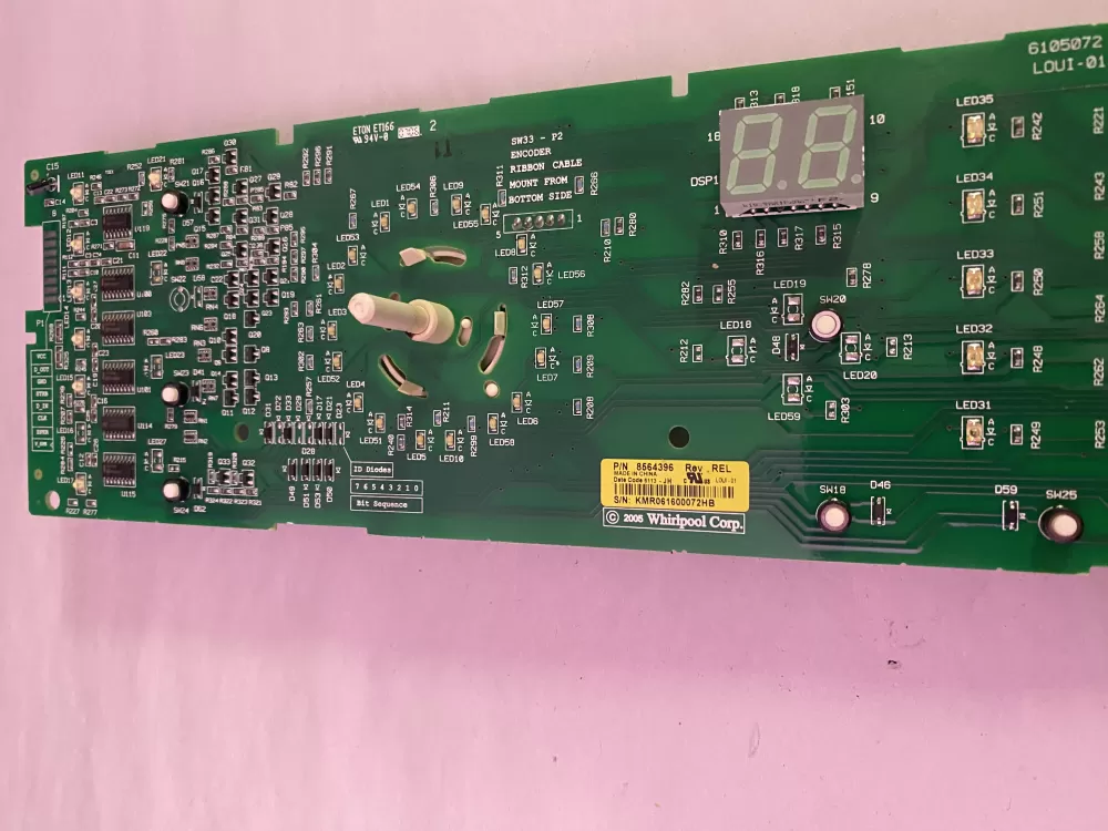 Kenmore 8564396 8564400 WP8564396 Dryer Control Board AZ197297 | BK2732