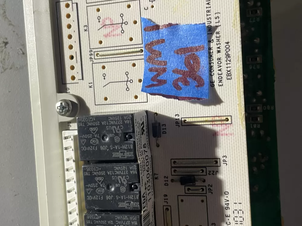 GE 175D5261G035 EBX1129P004 WH12X10508 Washer Control Board AZ40028 | Wm361