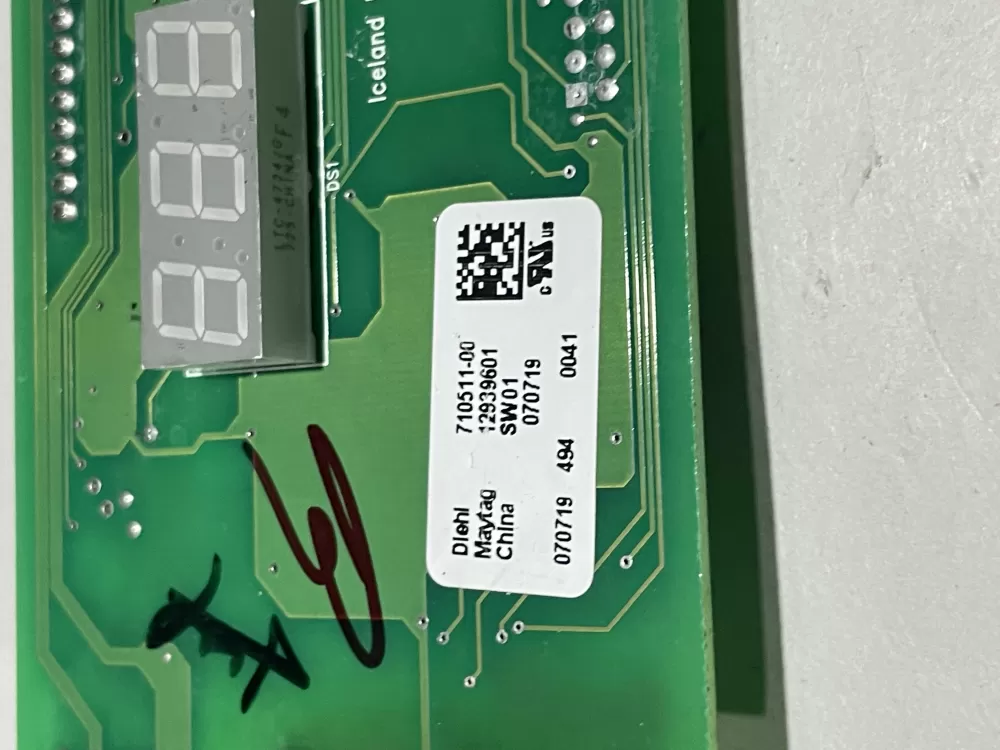 Maytag Amana 12939601 Refrigerator Control Board Dispenser AZ149680 | Wm855