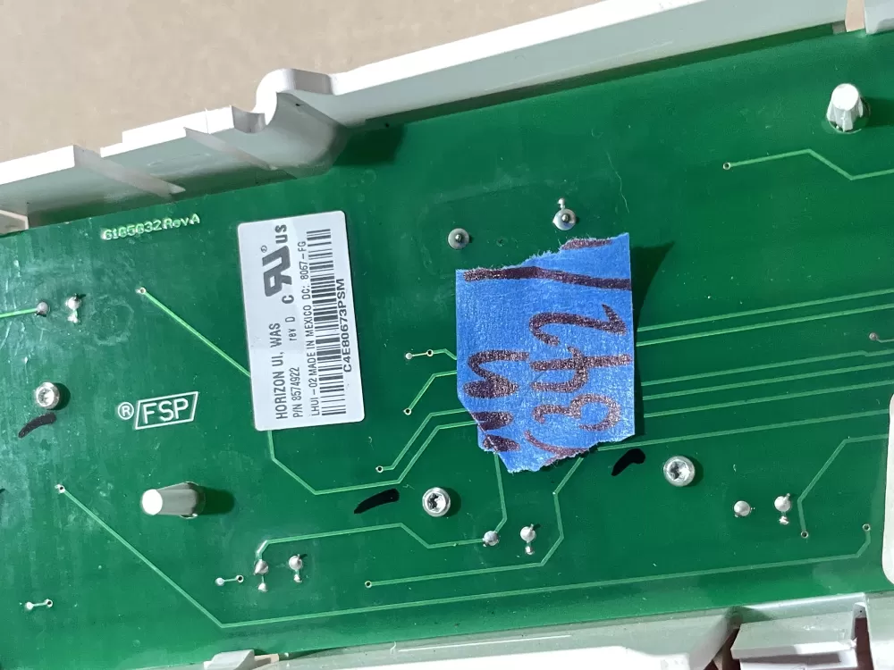 Whirlpool 8574922 Washer Control Board User Interface AZ70712 | Wmv342