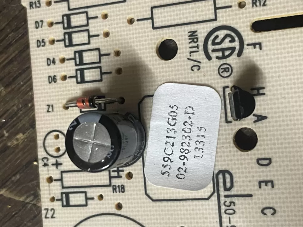 GE WE04X10103 559C213G05 Dryer Control Board AZ47603 | Wm562