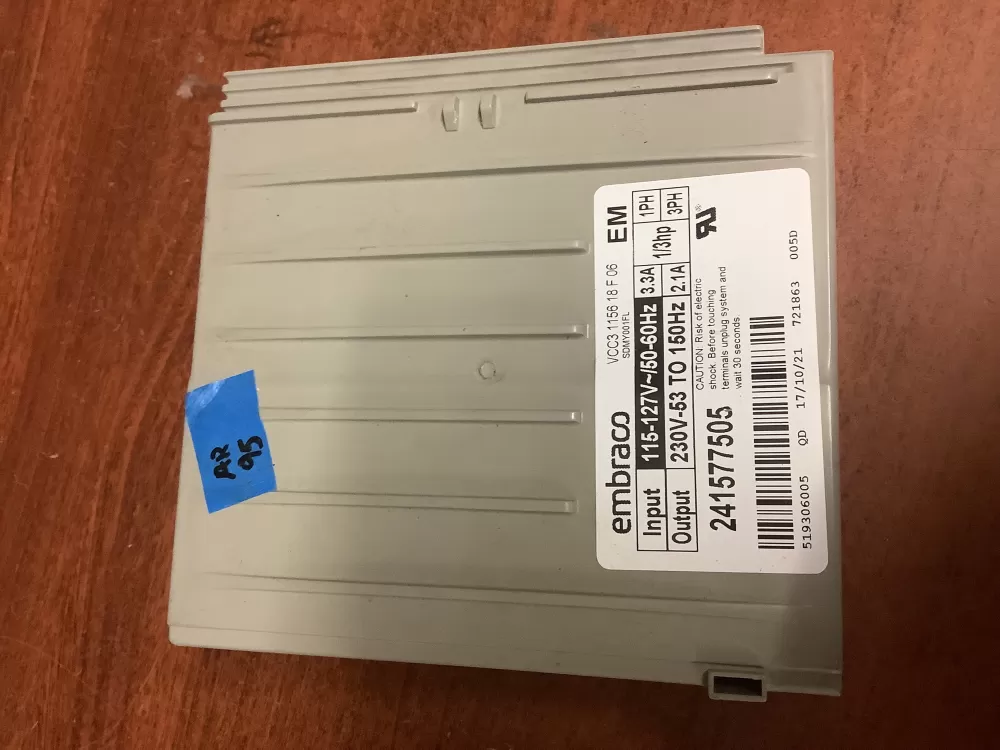 Refrigerator Inverter Board VCC3 1156 QA F 06 241577505 AZ197426 | AR95