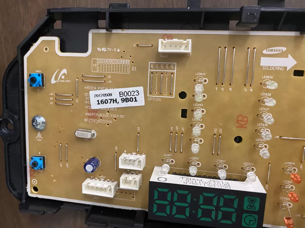 Samsung DC92-01607H Dryer Control Board