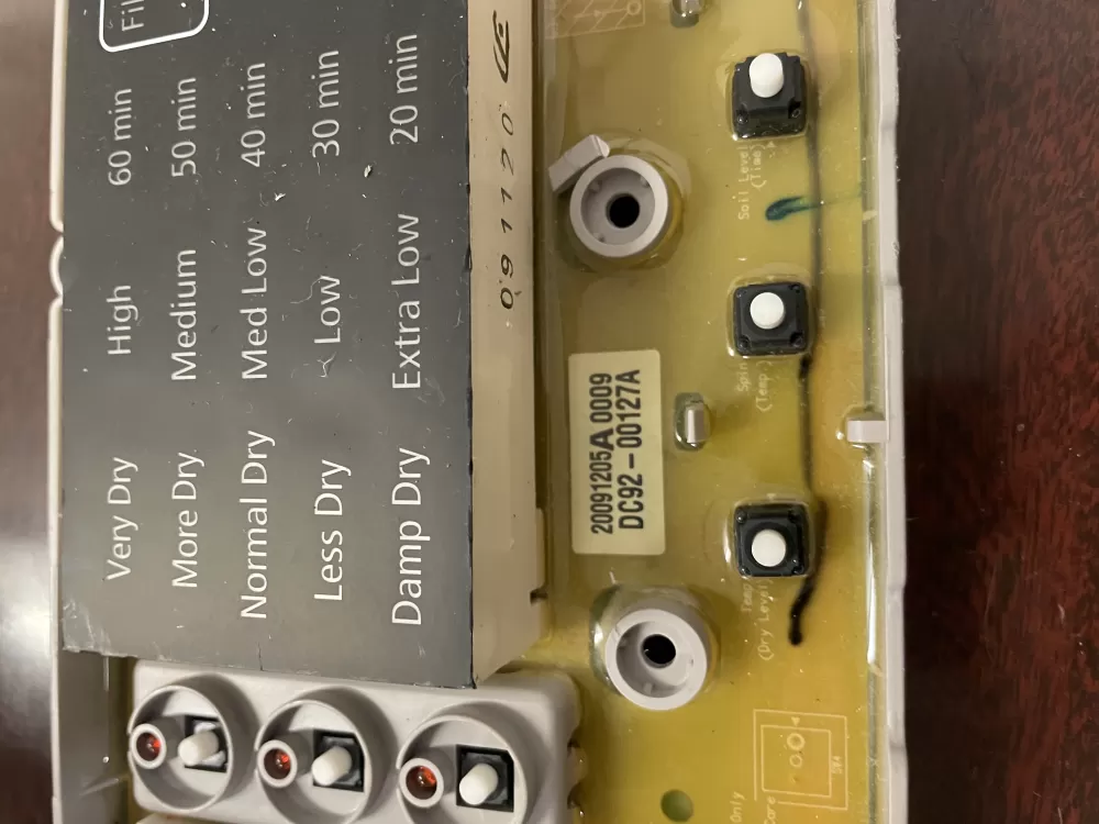 Samsung DC92 00127A Dryer Control Board AZ48805 | KMV249