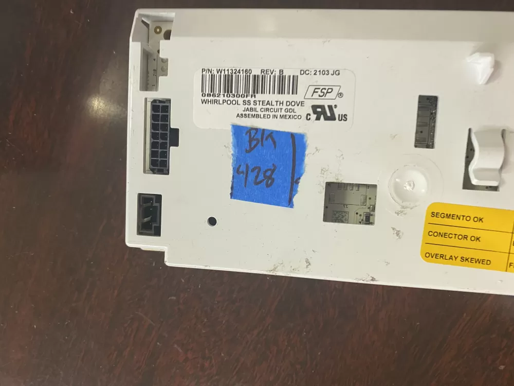 Whirlpool W11324160 Refrigerator Control Board AZ35528 | BK428