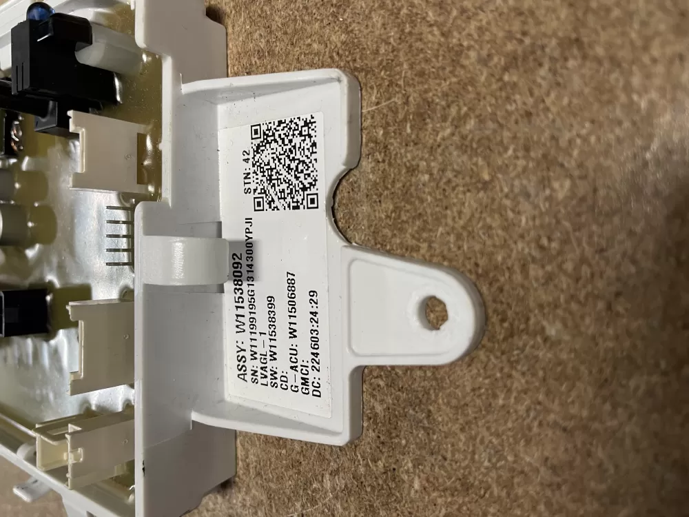 Whirlpool W11538092 W11543997 PS16555301 Washer Control Board AZ9356 | KM1515