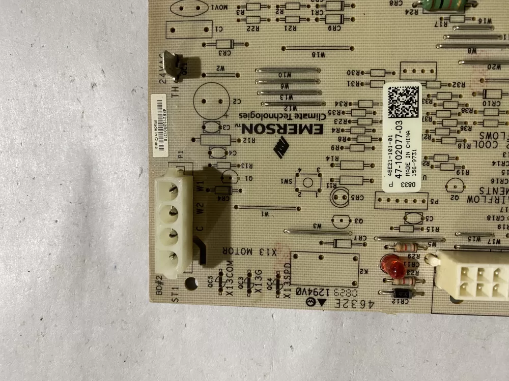 Rheem Emerson 47 102077 03 48e21 101 01 Control Board AZ193752 | BK573