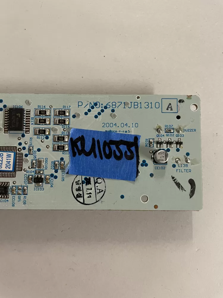 LG 6871JB1310A Refrigerator Dispenser Display Control Board AZ142111 | KM1033