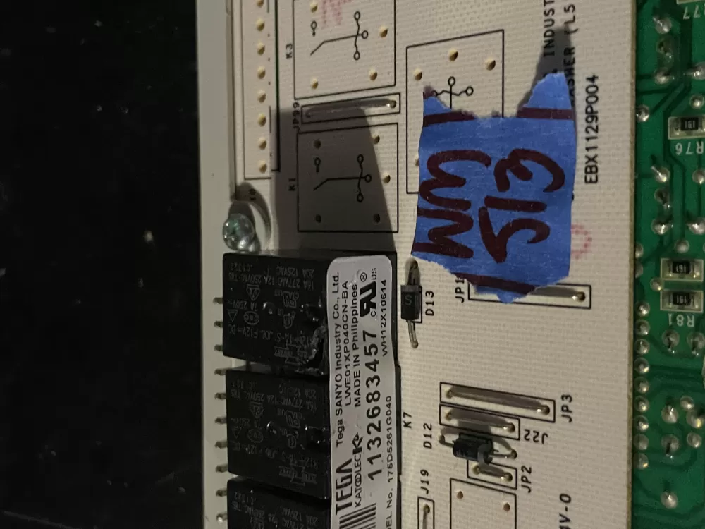 GE 175D5261G040 EBX1129P004 WH12X10614 Washer Control Board AZ38232 | Wm513