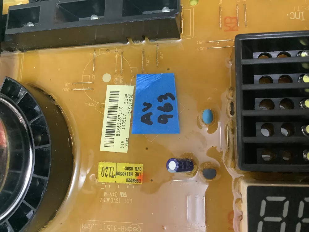 LG EBR62267120 Washer Control Board AZ225061 | ARV963