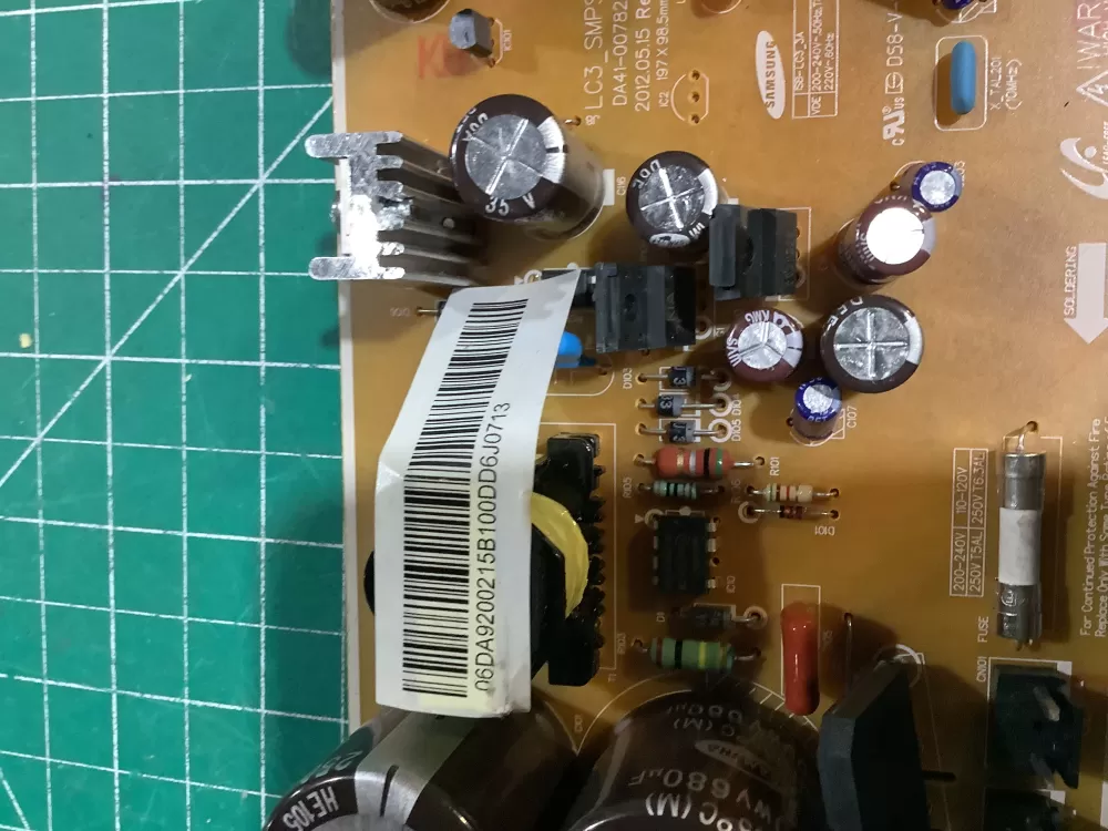 Samsung 06DA9200215B Refrigerator Control Board Inverter AZ158923 | ZC206