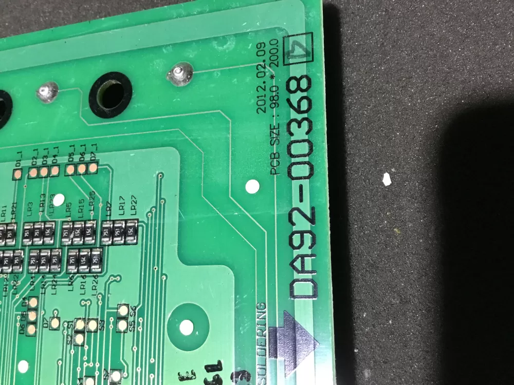 Samsung DA92-00368B Refrigerator Dispenser UI Control Board  AZ85370 | NR1058