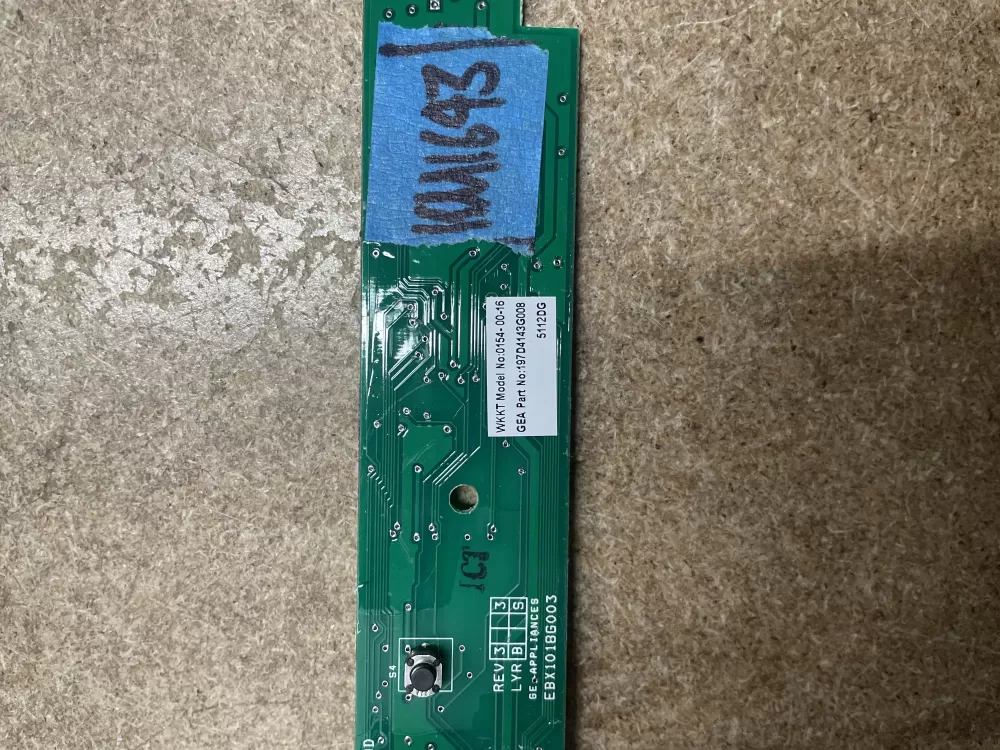 GE 197D4143G008 Wr55x10831 Refrigerator Control Board AZ9005 | KM1643