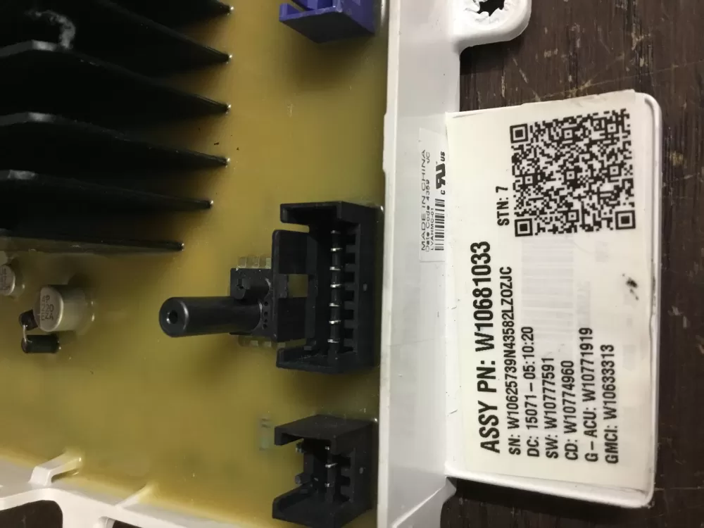 Whirlpool W10681033 W10812422 PS11723056 Washer Control Board AZ11375 | NRV310