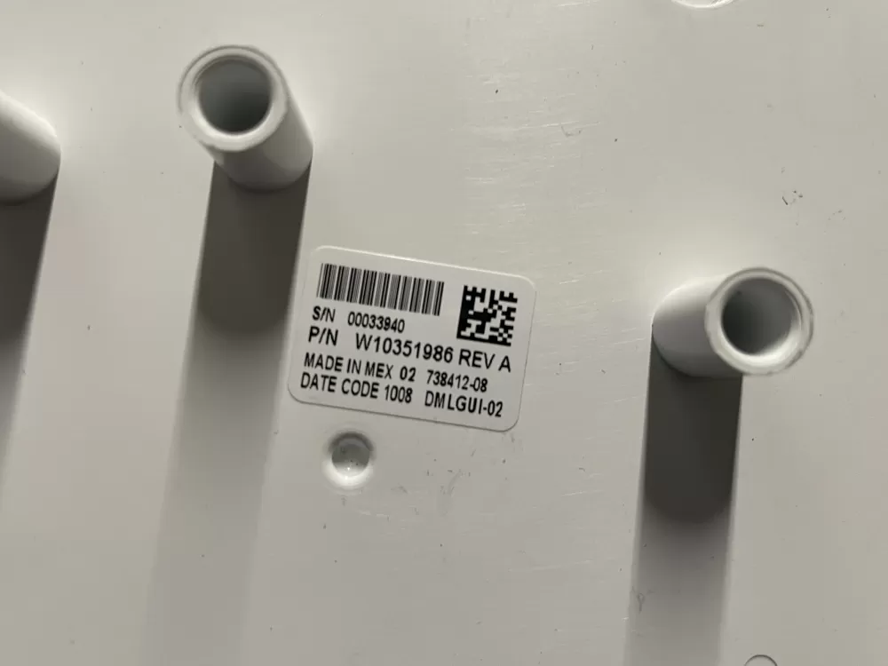 Kenmore W10272636 W10351986 WPW10351986 Washer Control Board AZ9374 | WMV61