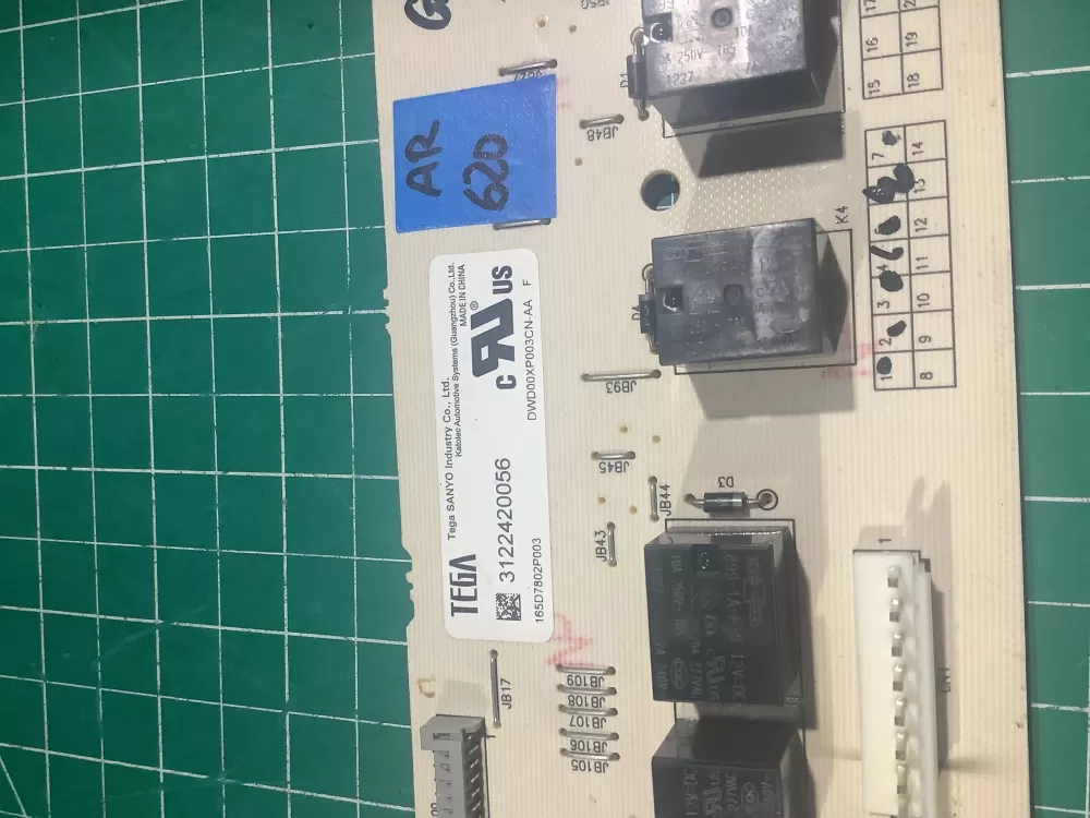 GE 165D7802P303 Dishwasher Control Board AZ136879 | AR620