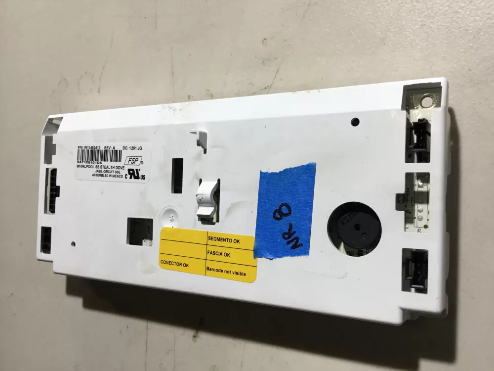 Whirlpool W10887493 W11043015 W11114473 Refrigerator Control Board AZ37980 | NR8