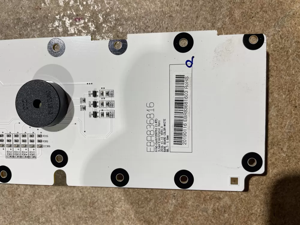 LG Refrigerator Dispenser Ui Control For Lsxc22396s E456 AZ62141 | KM1884