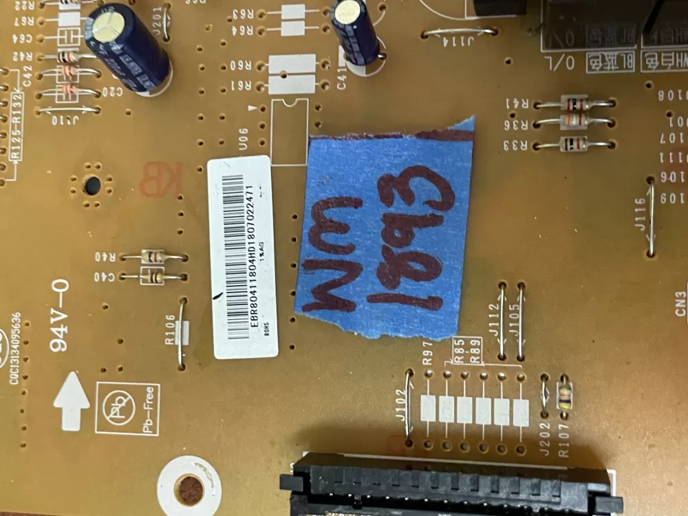 LG Kenmore EBR80411804 Microwave Control Board Panel AZ52319 | Wm1893