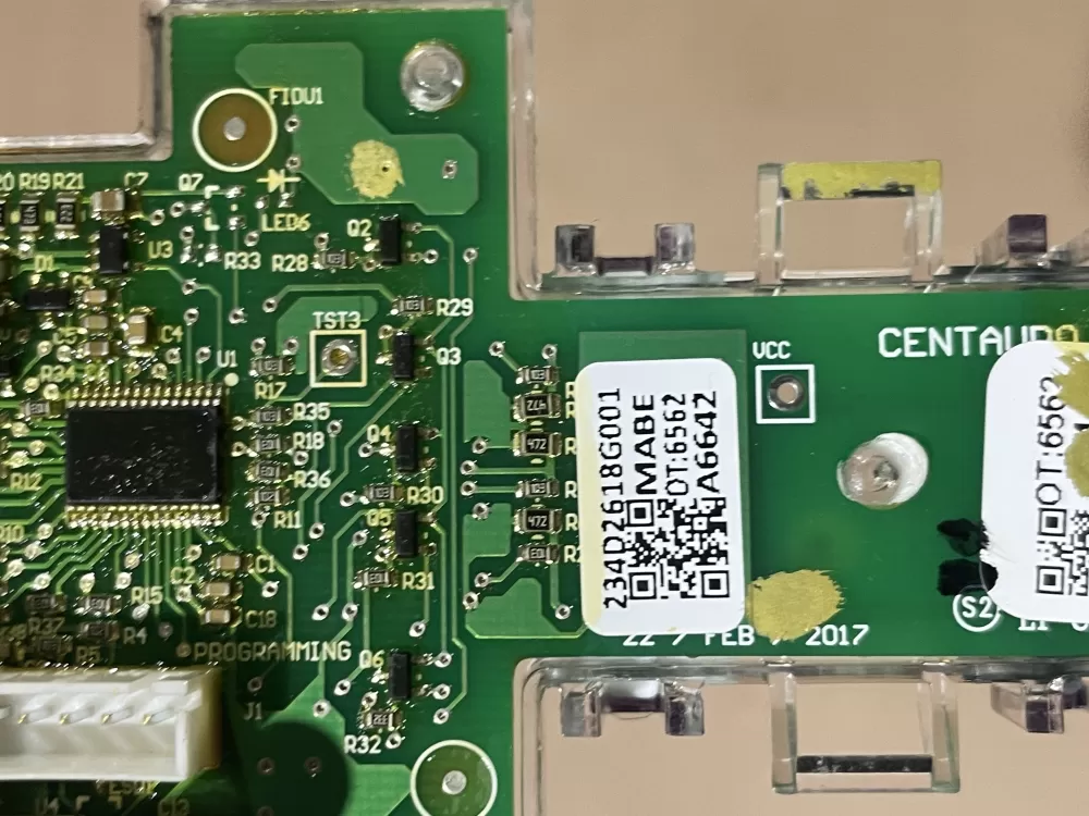 GE 234D2618G001 WE04X27284 Dryer Control Board AZ88606 | Wm2089