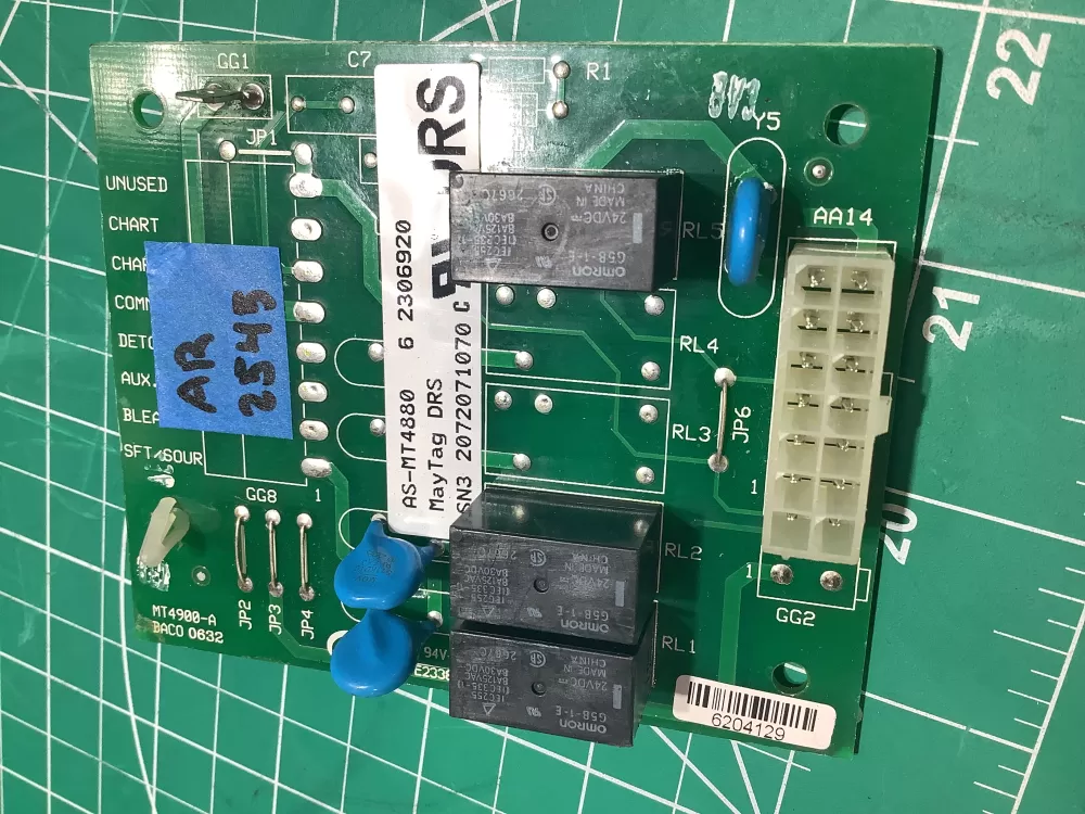 Maytag Whirlpool 62306920 Washer Control Board Relay AZ165812 | AR2545