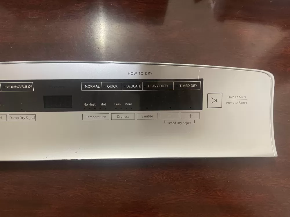 Whirlpool W11124277 Dryer Control Board Overlay Touchpad Panel AZ36958 | KMV327
