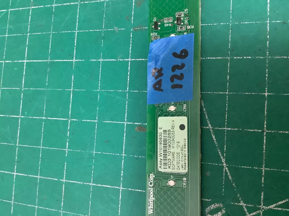 KitchenAid Whirlpool W10195830 Dishwasher Control Board AZ226001 | AR1226