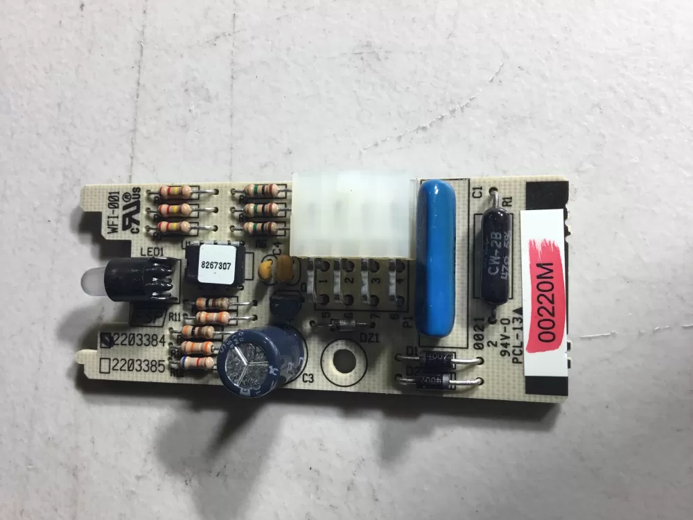 Whirlpool  KitchenAid 2203384  AP3131674  2200098  455886  AH330676  EA330676  PS330676 Refrigerator Filter Indicator Control Board