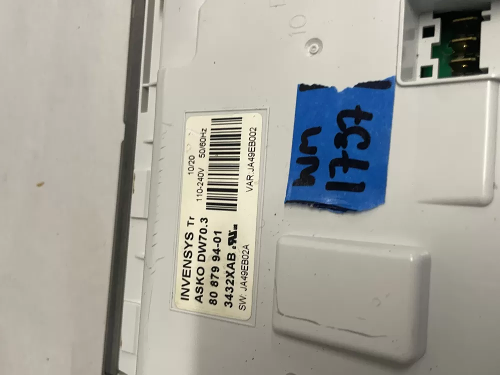 ASKO 80 879 94-01 Dishwasher Control Board AZ227215 | Wm1737