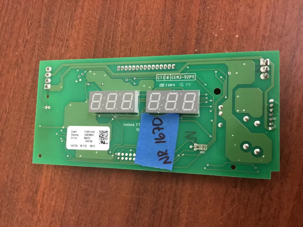 Maytag Amana 12939601 Refrigerator Control Board Dispenser AZ31412 | NR1670