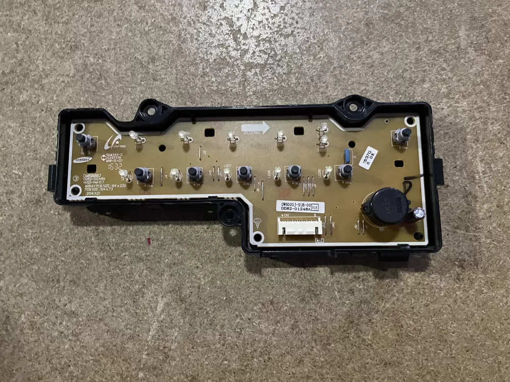 Samsung DD82-01248A Dishwasher Control Board