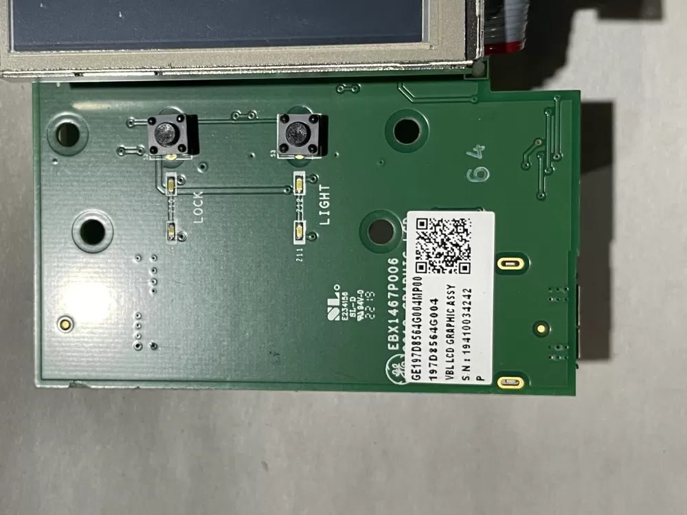GE 197D8564G004 Refrigerator Control Board AZ189160 | KM2646