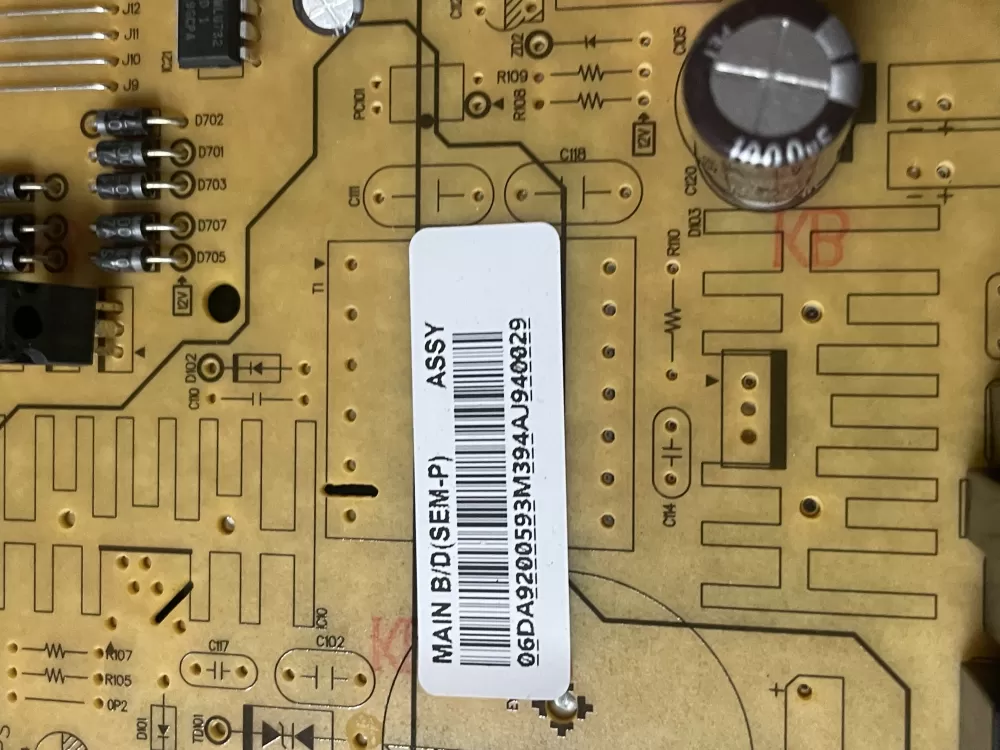 Samsung DA92 00593M Refrigerator Control Board AZ47639 | Wm691