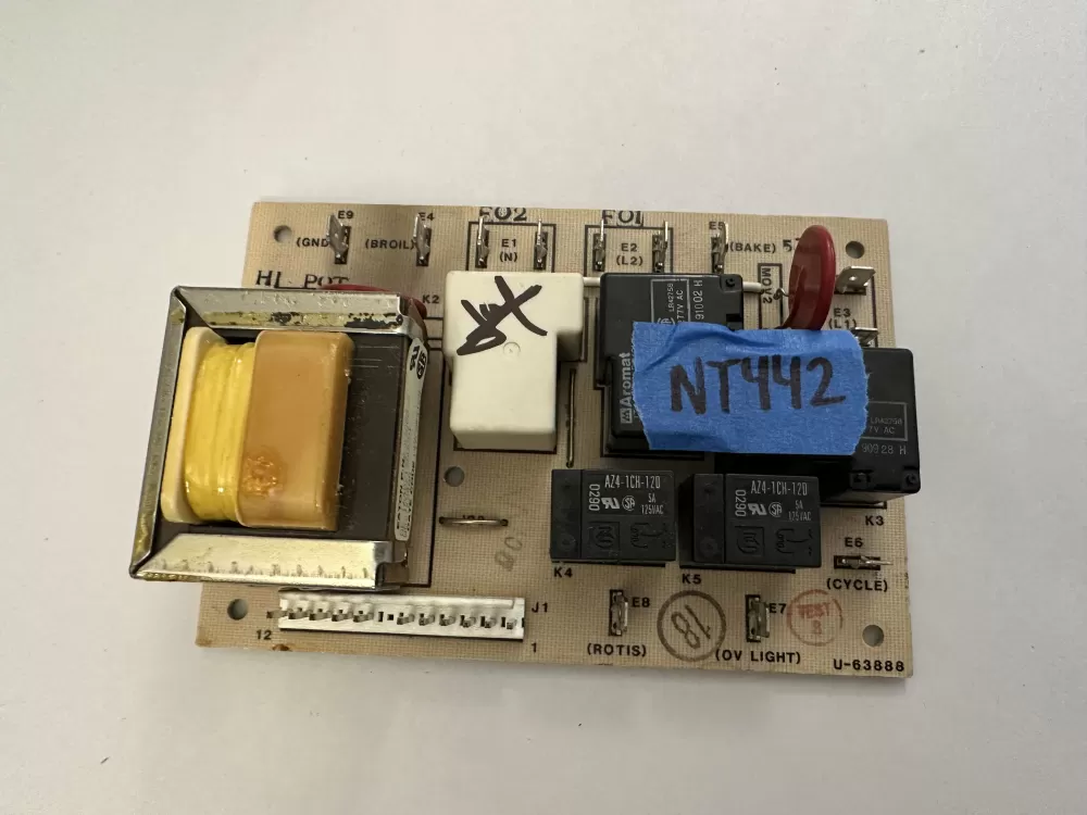  GE WB27X5466 Built-In Oven  Relay Board 164D2136G001  AZ2814 | NT442