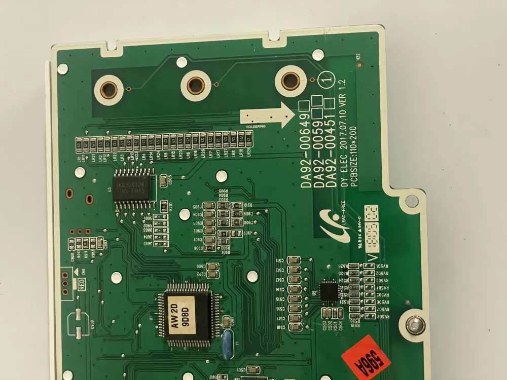 Samsung DA92 00649A Refrigerator Control Board Dispenser AZ88985 | KM859