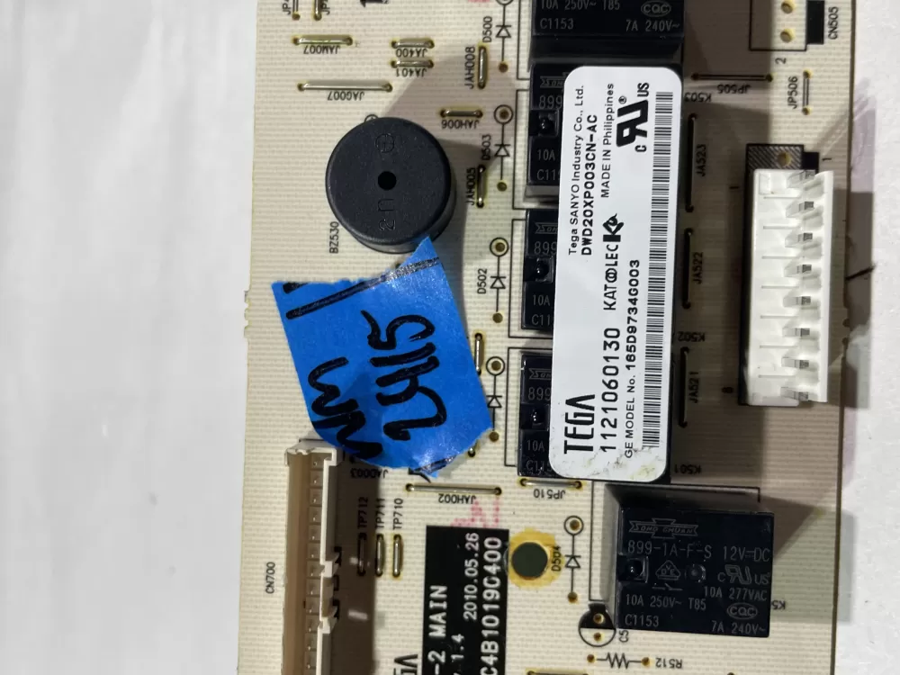 GE 165D9734G003 Dishwasher Control Board AZ143723 | Wm2415