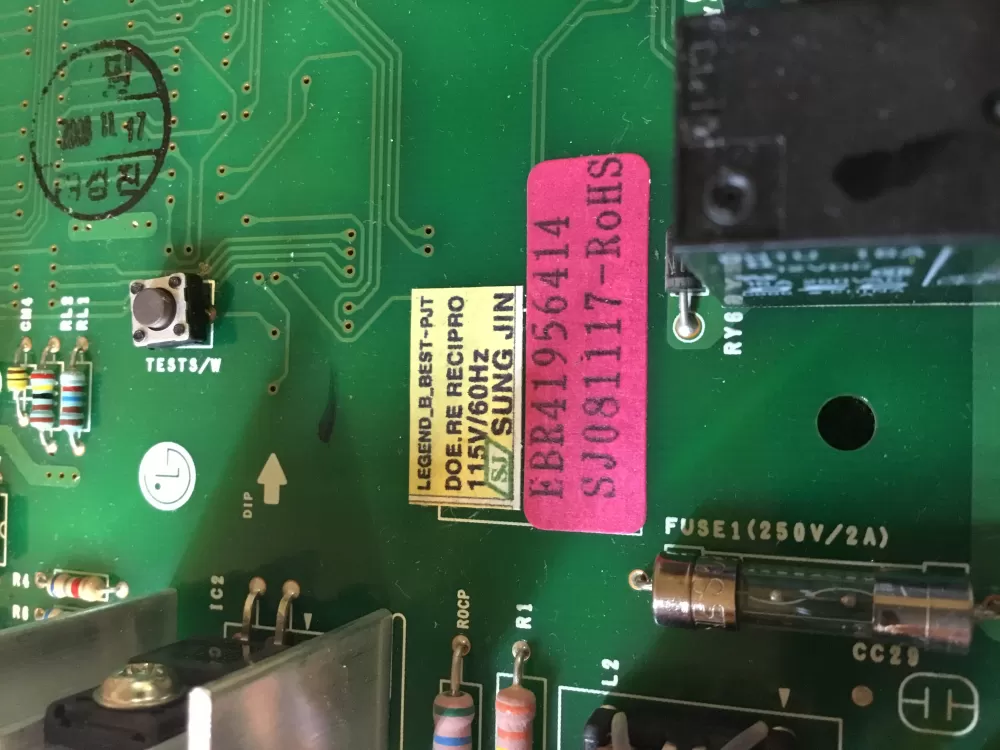 LG Kenmore ABY72909021 ABY72909023 Refrigerator Control Board AZ76400 | NR2016