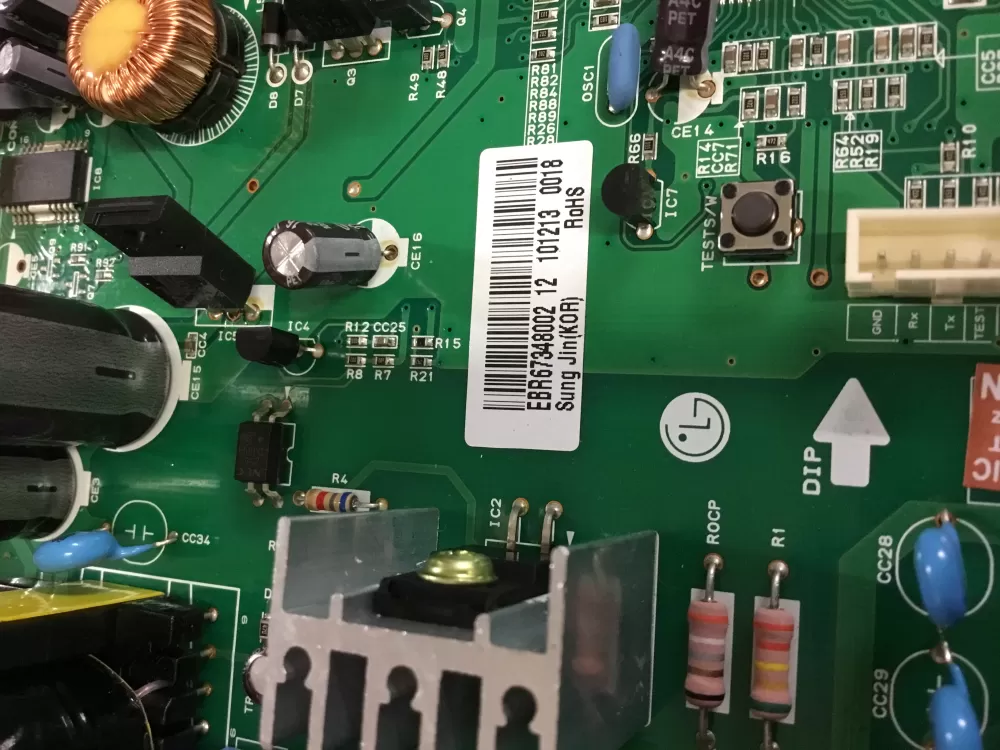 LG EBR67348002 Refrigerator Main Control Board PCB AZ84715 | NR145