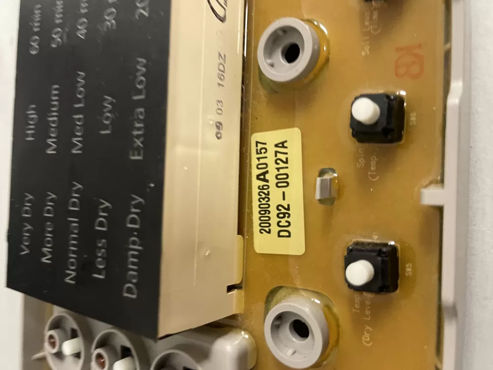 Samsung DC92 00127A Dryer Control Board AZ204839 | Wmv912
