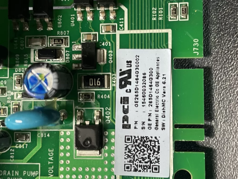 GE 265D1464G300 Diswasher Main Control Board AZ7653 | Wm1600
