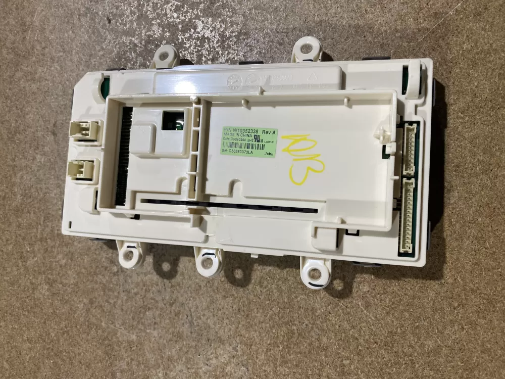 Whirlpool W10352338 Washer Control Board Interface