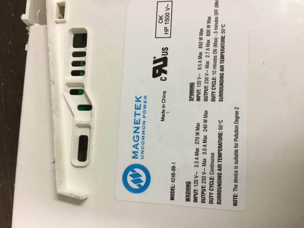 Frigidaire Kenmore Washer Control Board Main 4246-99-1 AZ33606 | NRV368