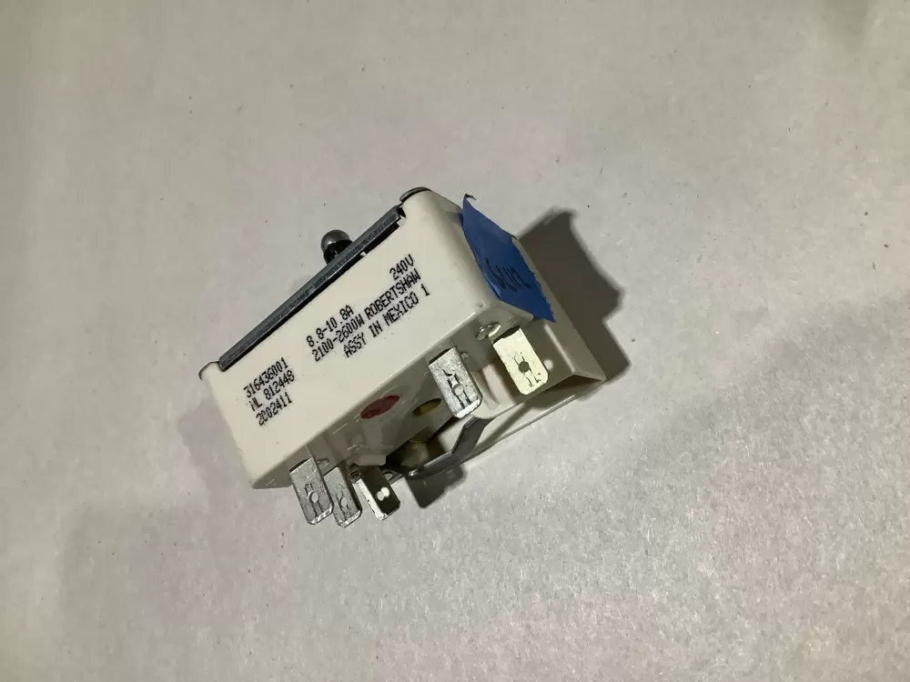 Frigidaire  Kenmore  Electrolux  Gibson  Tappan  Kelvinator  White Westinghouse 316436001  AP3885460  5304506425  1155395  316021501  AH1145040  EA1145040  PS1145040  QE21431245040  EA1145040  PS1145040  QE214312 Range Surface Element Switch