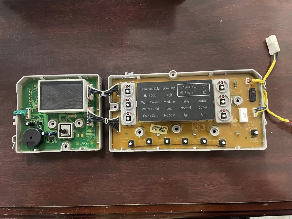 Samsung DC92-00130A  DC92-00125A Washer UI Control Board