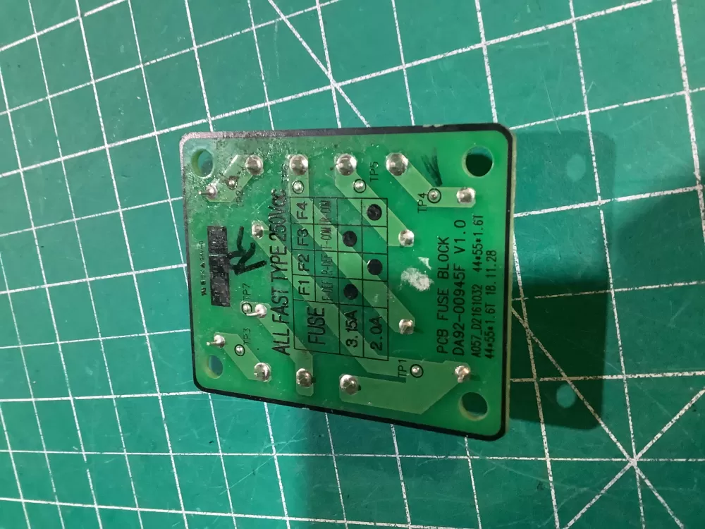 Samsung DA92 00945F Refrigerator Control Board Fuse AZ153540 | NR154