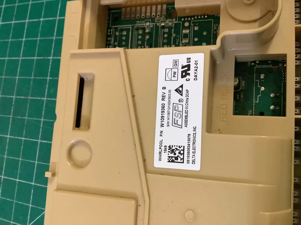 Whirlpool W10919360 W11087226 Dishwasher Control Board # AZ194831 | NR304