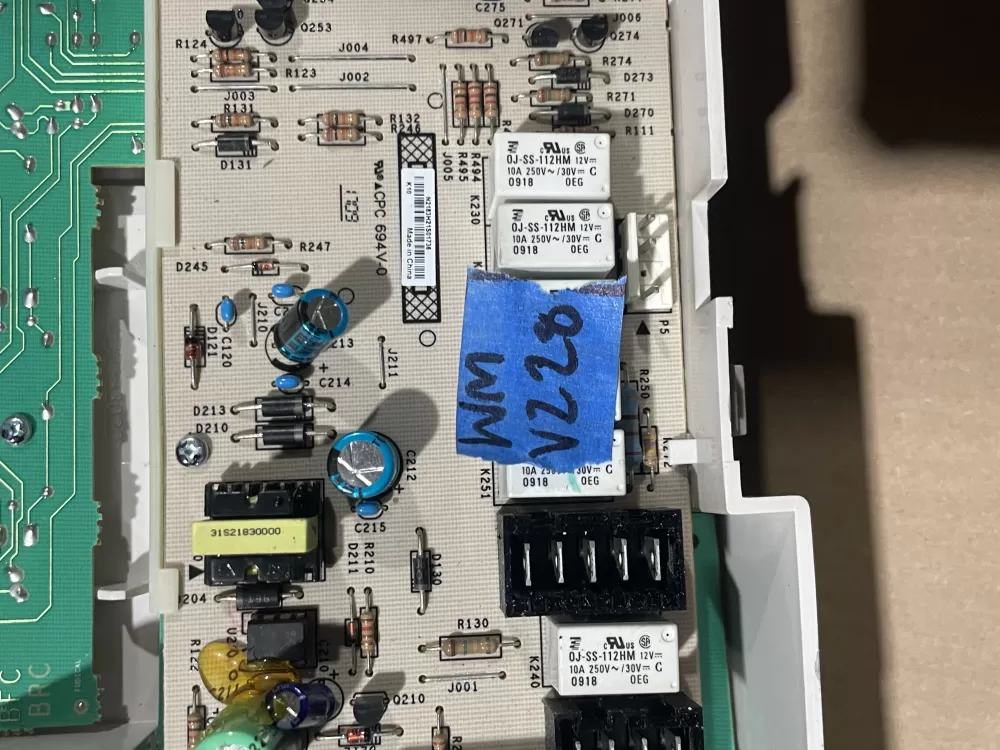 GE WH12X10355 00N21830102 WMCK0501000000 Washer Control Board AZ88497 | Wmv228