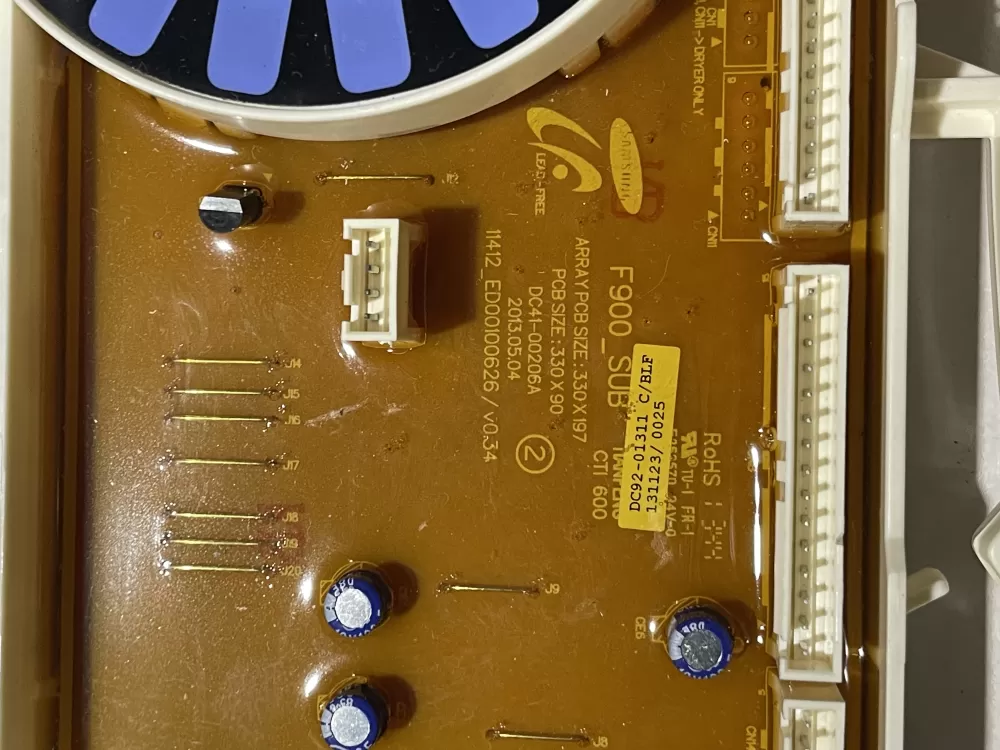 Samsung DC92 01311C PS8763911 DC9201311C Washer Control Board AZ147873 | KMV253