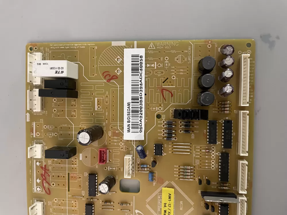 Samsung DA92 00384D Refrigerator Control Board AZ91142 | KMV296